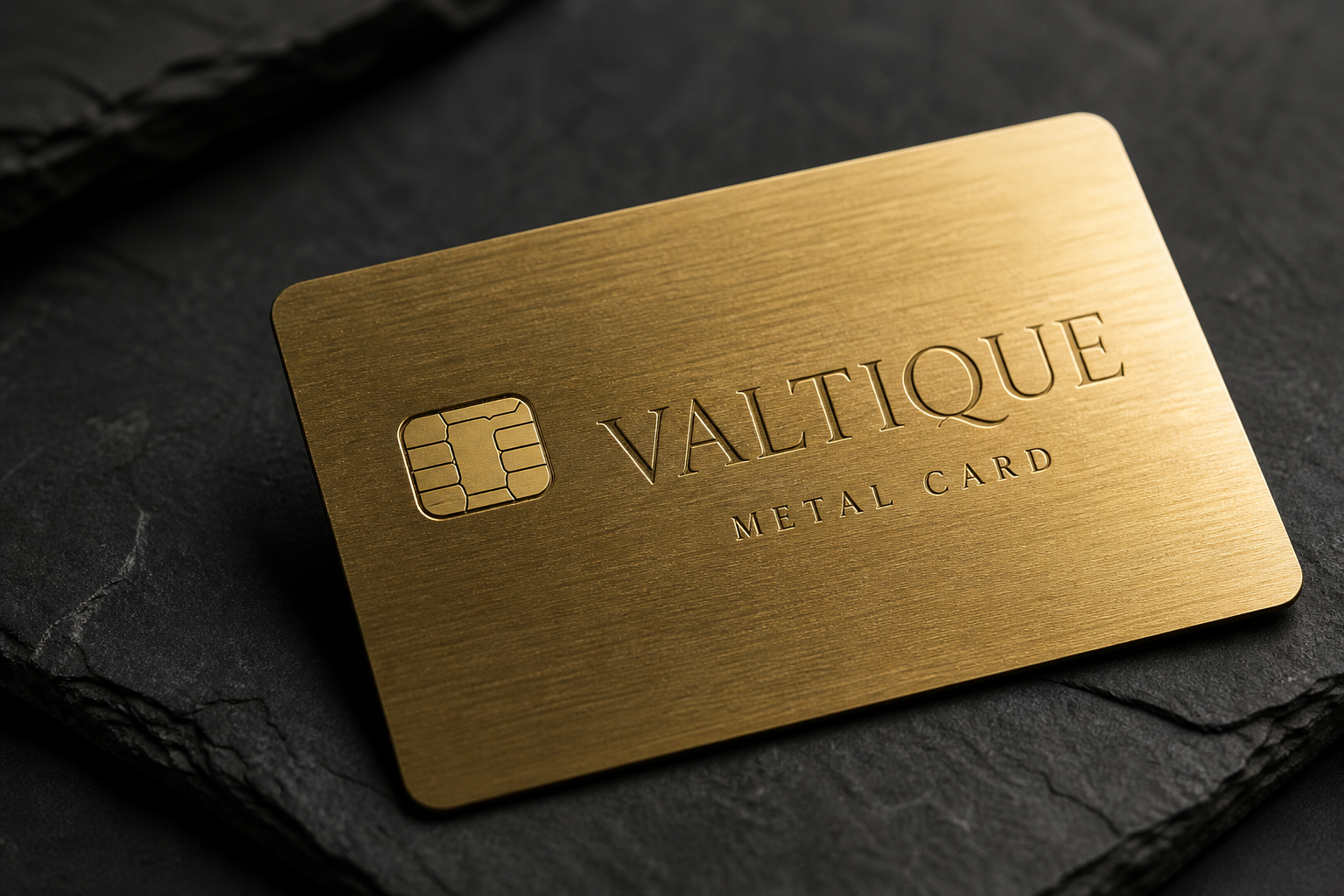 Valtique Metal Card gold metal card
